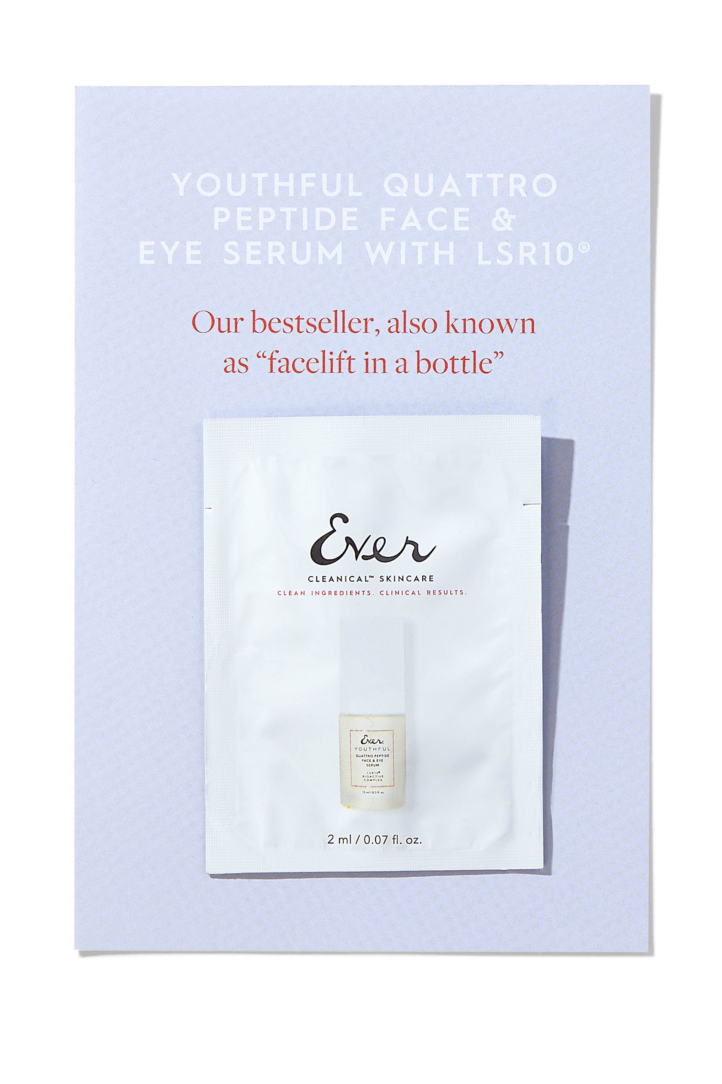 Youthful Quattro Peptide Face & Eye Serum Packette Bundles