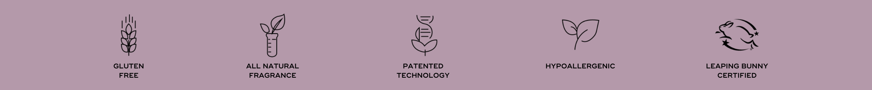 Image of the product quality on a purple background.