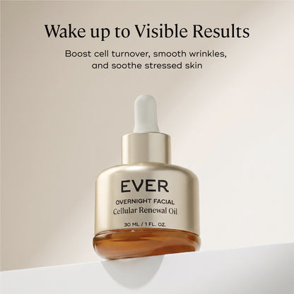 EVER Skincare Serum OVERNIGHT FACIAL Cellular Renewal Oil